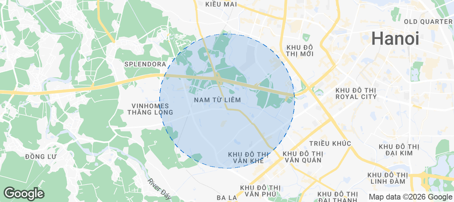 Tây Mỗ Airbnb map